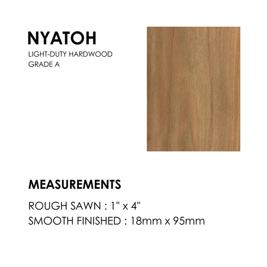 Nyatoh Wood - 18mm x 95mm 