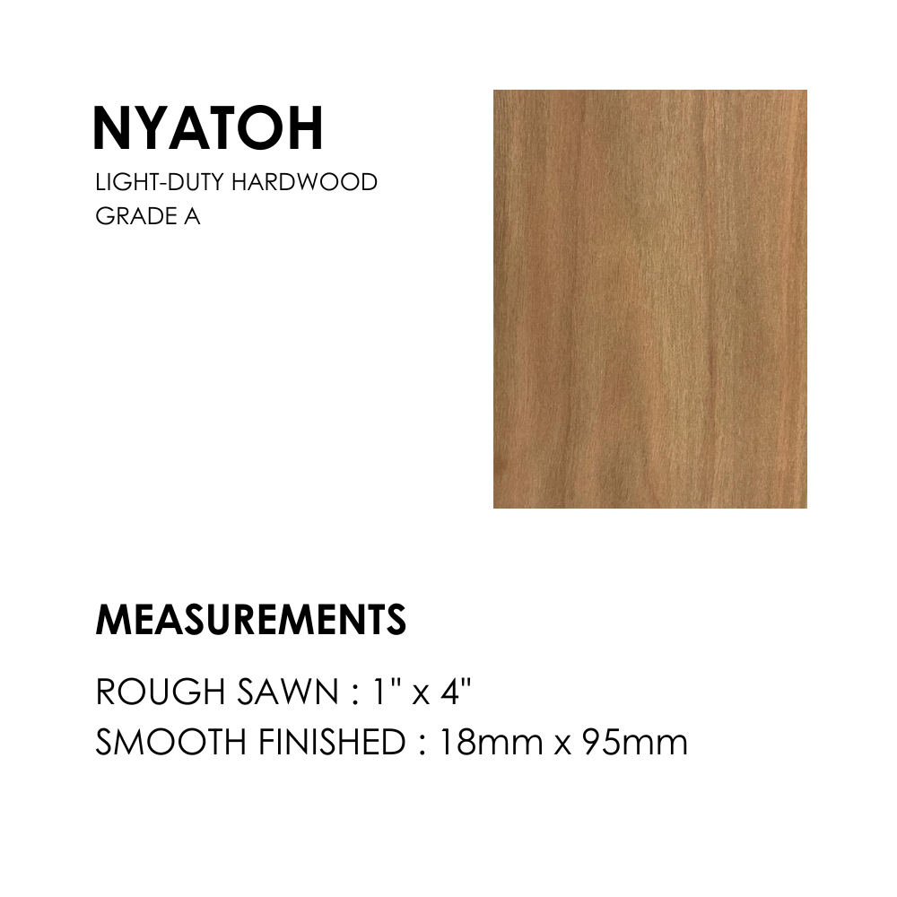 Nyatoh Wood - 18mm x 95mm