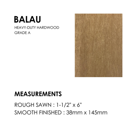Balau Wood - 38mm x 145mm 